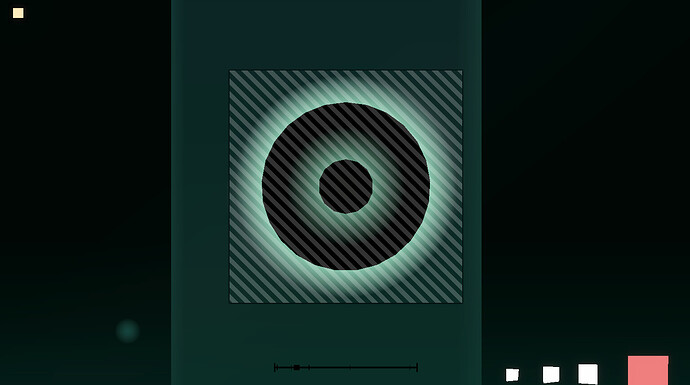 the circles are actually squares?!