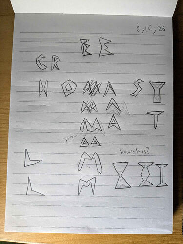 letter sketches