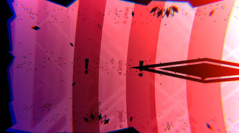 Lens effect with horizontal speedy bullets